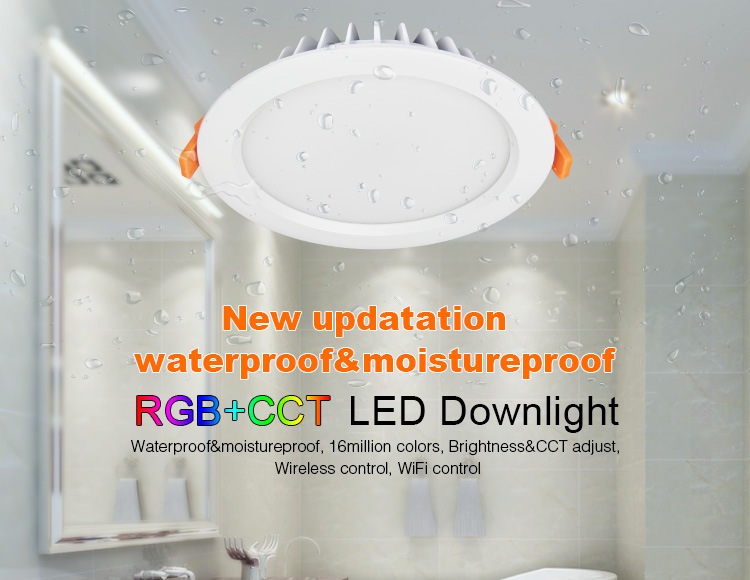 IP54 Waterproof 15W RGB+CCT LED Downlight